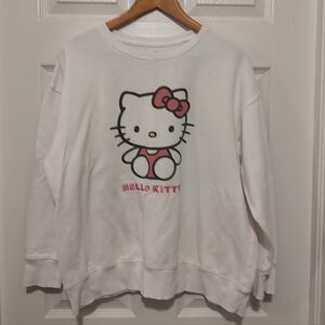 Hello Kitty White Sweatshirt with Pink Graphic
